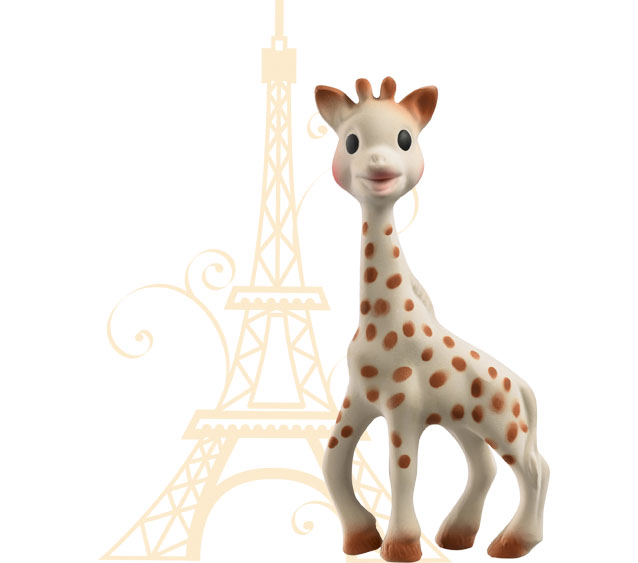 sophie la girafe et tour eiffel